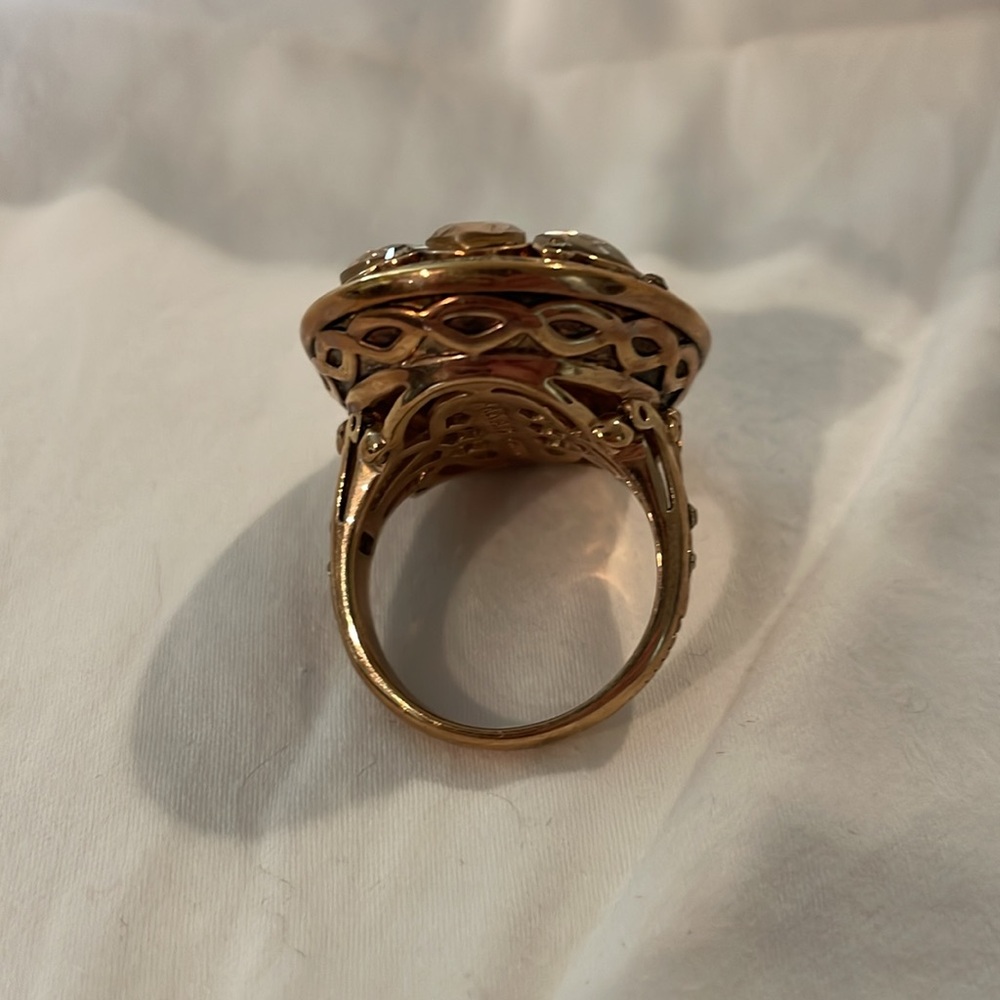 As-Is Missing 2 stones Akkad crystal ring - Picture 4 of 6